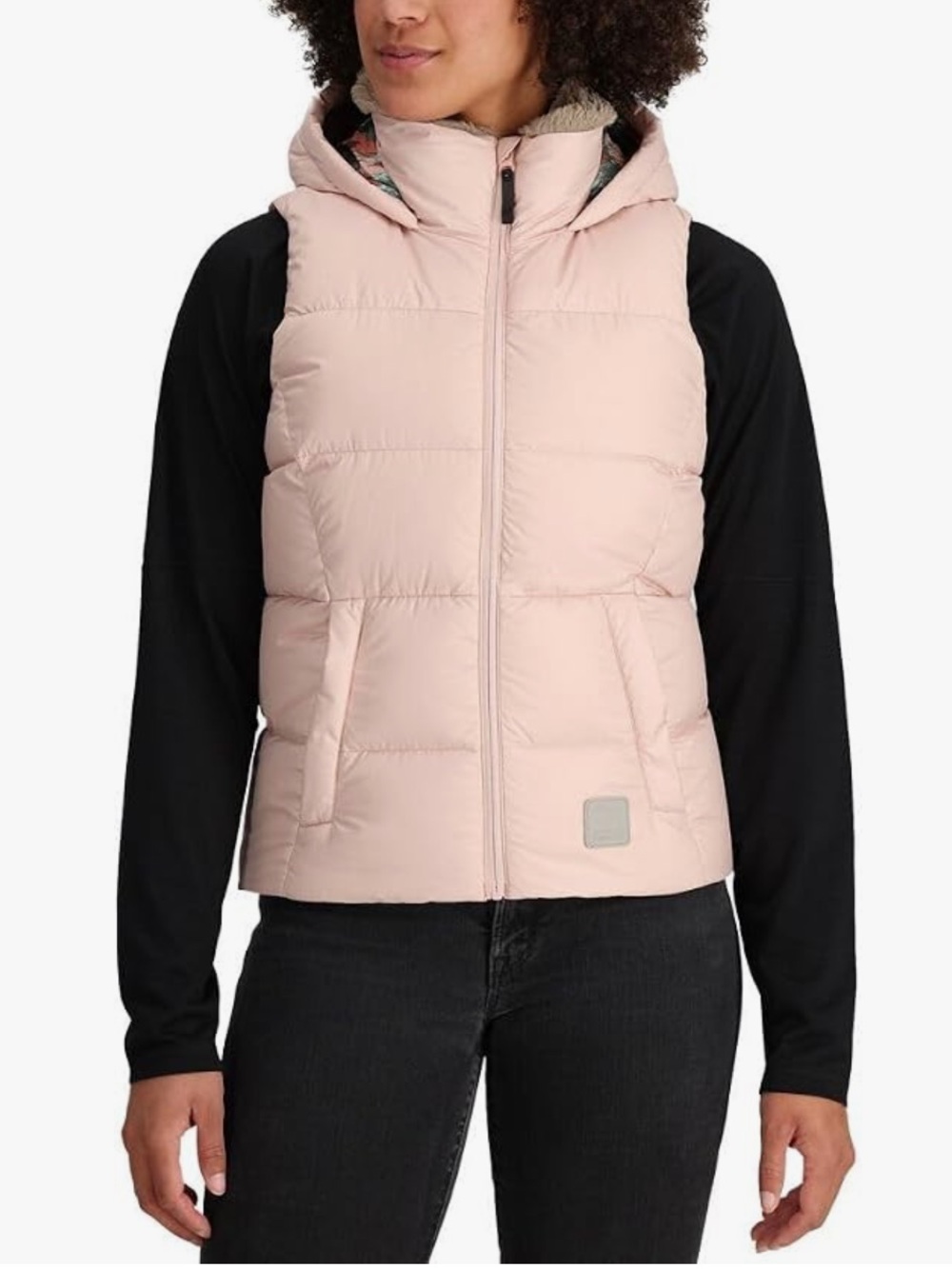 Outdoor Research Coldfront Hooded Down Vest II Pink Women’s S